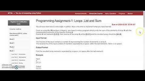 Week 3 Programming assignment 1 | The Joy of Computing using Python (2020)