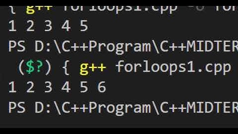 C++ For loops (Part 1)