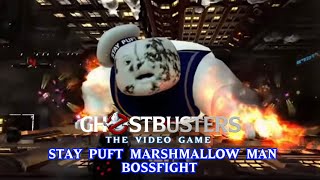 Ghostbusters the game Stay Puft Marshmallow man boss fight