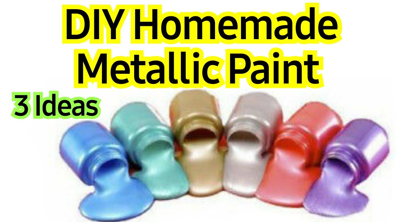 Craft Hack- Making All Your Acrylic Paints Metallic 