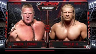 ~|| WWE 2K16: Raw Week_1 #4 " Brock Lesnar vs HHH" ||~ screenshot 2