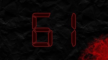 Countdown from 61 to 0 in RED