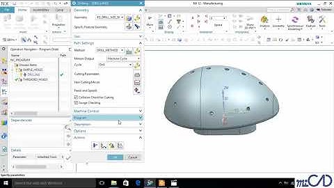 NX12 Tutorial - CAM Advance - Thực hành khoan đa trục sử dụng hole making