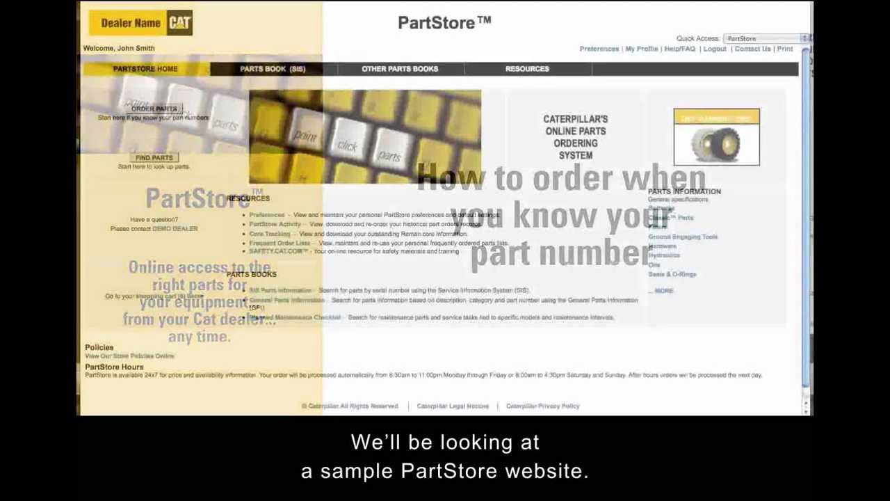 caterpillar stock price Video 2: How to order parts when you know your part number