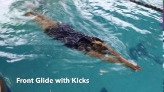 Swim Video Model: Front Glide with Kicks