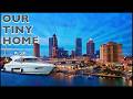 Travel Into DOWNTOWN Tampa with us on our COZY YACHT! | EP13