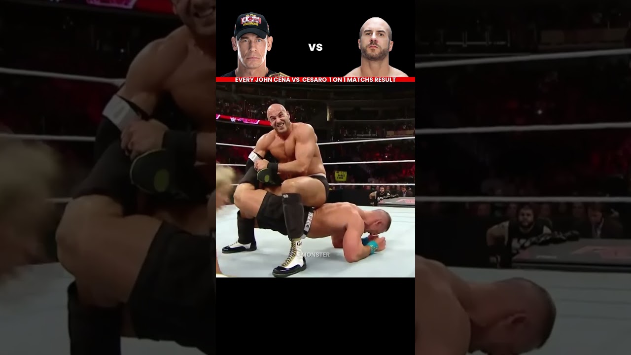 Every Cesaro vs John Cena 1 vs 1 Match Result Edit 💥 