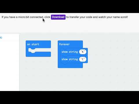 Microbit Initials Tutorial