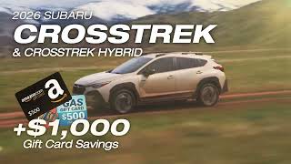 Special Offer: 2026 Subaru Crosstrek & Crosstrek Hybrid at W&L Subaru