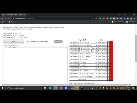 Coding Bat Problem 33 First Last 6