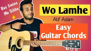 Wo Lamhe  Guitar Chords Lesson With Capo  Easy Guitar Chords  Cover Lesson  Atif Aslam  Murder