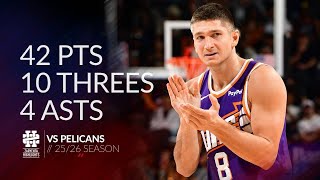 Grayson Allen 42 Pts 10 Threes 4 Asts Vs Pelicans 2526 Season