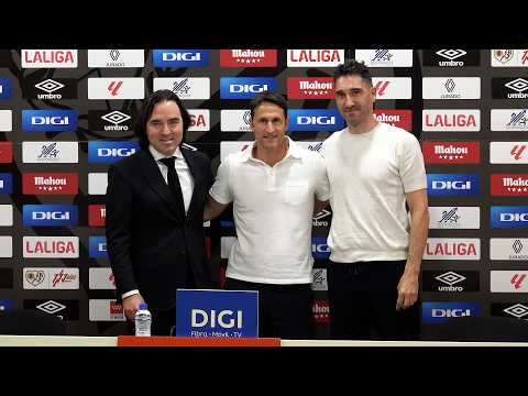 Presentación de Beñat San José como entrenador del Rayo Vallecano