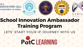 School Innovation Ambassador Program Onboarding Session IPR Module by Patcognos Learning -Launch Day