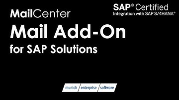 SAP Mail ▶ MailCenter ▶ Efficient email communication with SAP