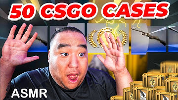 ASMR | Opening 50 CSGO Cases | Whispered, Tingly Sounds