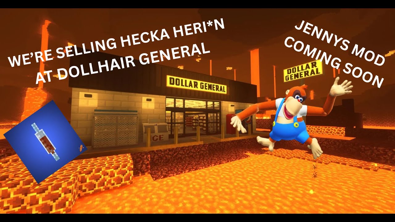 selling her*on behind dollar general