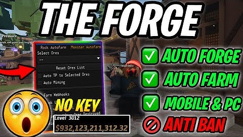 BEST The Forge Script - Auto Forge, Auto Kill, Get Any Role, Auto Mine & More!