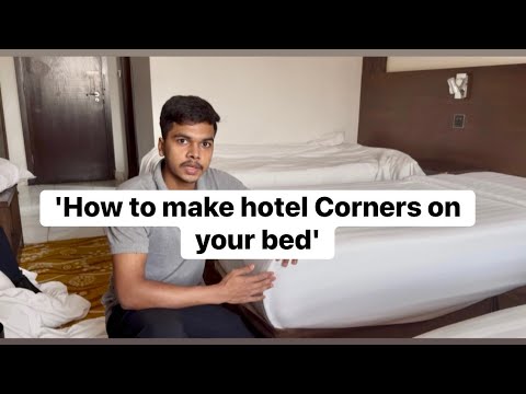 How to make hotel corners on your bed'