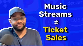 Why Spotify Plays Don't Convert To Live Ticket Sales