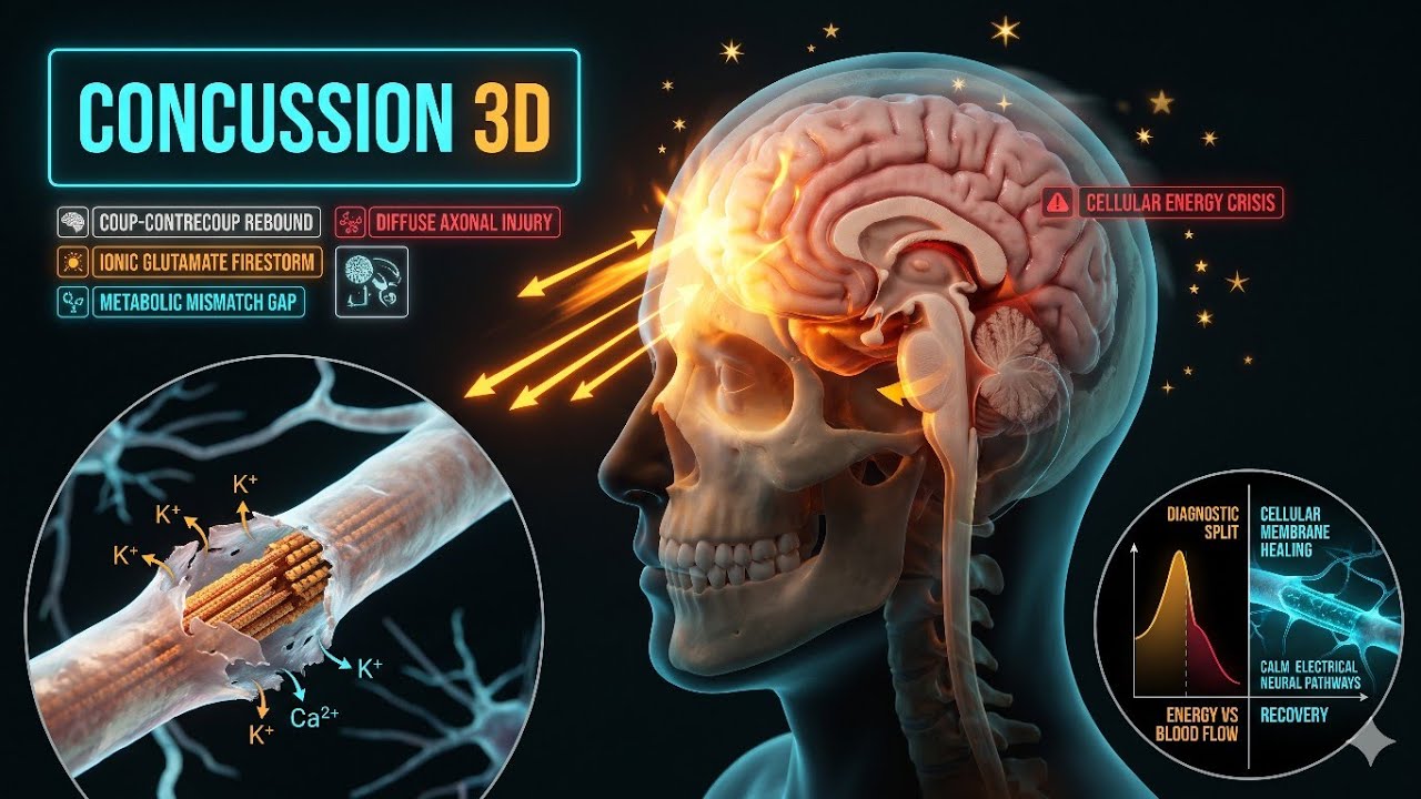 What Happens During a Concussion: 3D Medical Animation of Brain Trauma ...