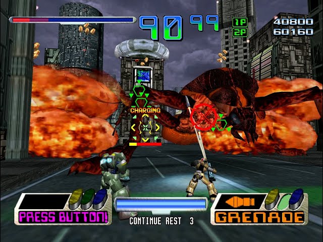 Charge 'n Blast Dreamcast 2 player Netplay 60fps - YouTube