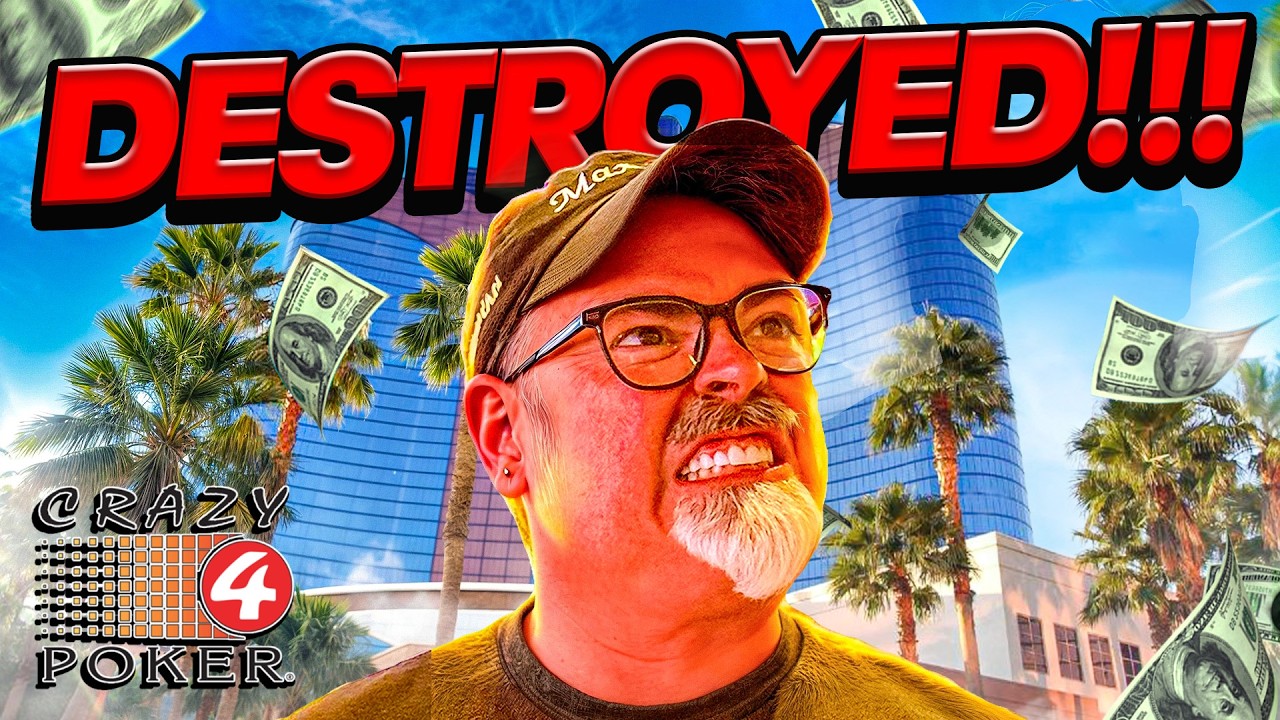 We Got DESTROYED Playing High Stakes Crazy 4 Poker!
