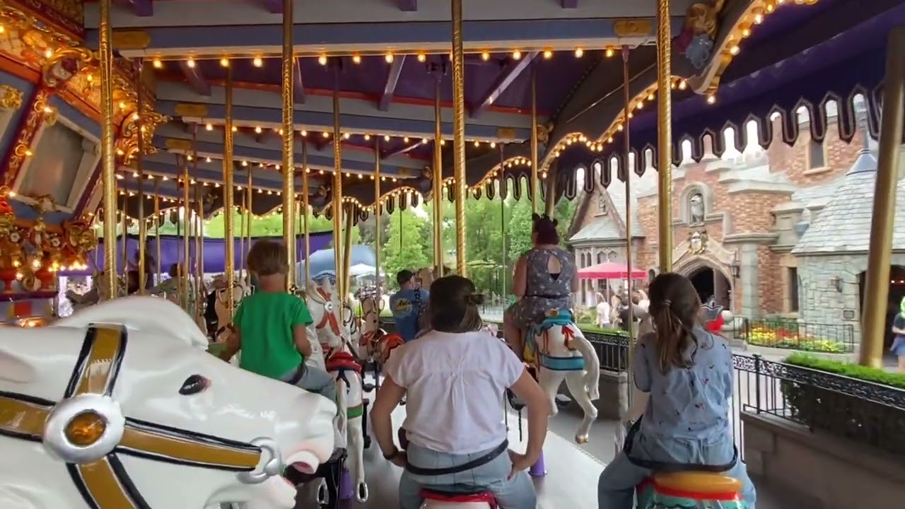 King Arthur Carrousel 1080p POV Full Ride Disneyland 2023