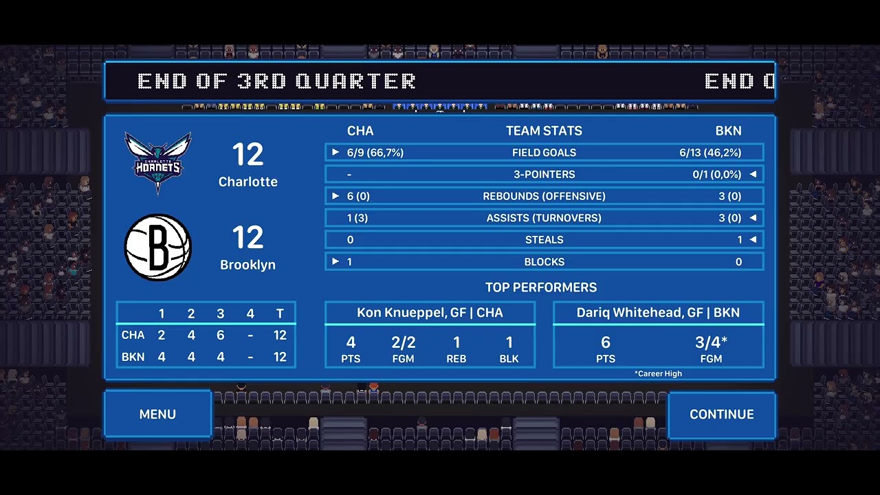 Carriera Hoop Land | Brooklyn Nets - Charlotte Hornets