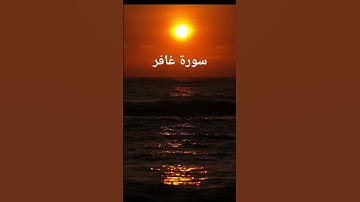 ما تيسر من سورة غافر بصوت المقرئ الشيخ ياسر الدوسري.