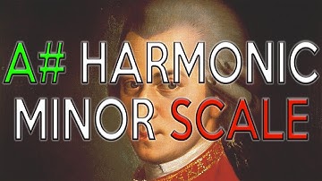 A# HARMONIC MINOR SCALE in 30 SECONDES - ANIMATED MUSIC THEORY TUTORIAL