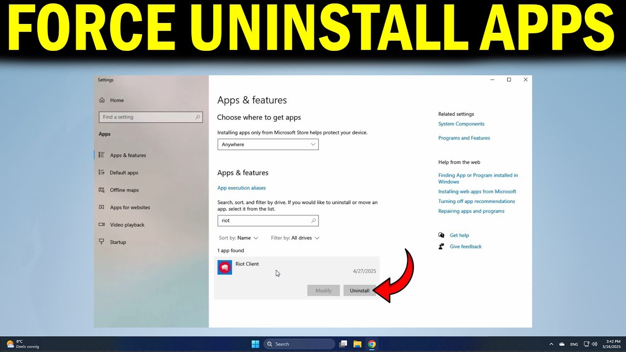 How To Force Uninstall Apps in Windows 11/10 YouTube