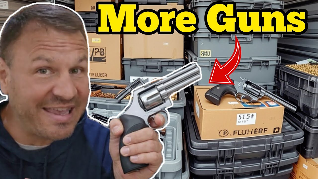 GUNS FOUND IN GUN HOARDERS STORAGE UNIT 