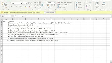 How to enable content in Excel