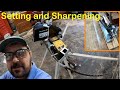 Setting and Sharpening Portable Sawmill Blades with Woodland Mills