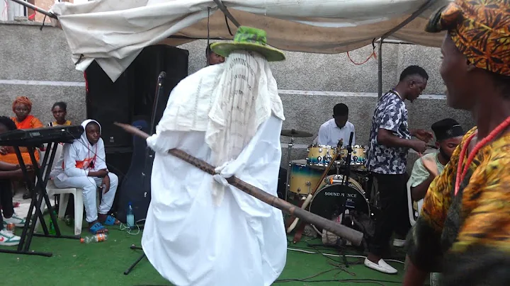 SEE HOW EYO MASQUERADE CELEBRATE WITH ACTRESS SOLA KOSOKO AT HER NEW BABY NAMING CEREMONY