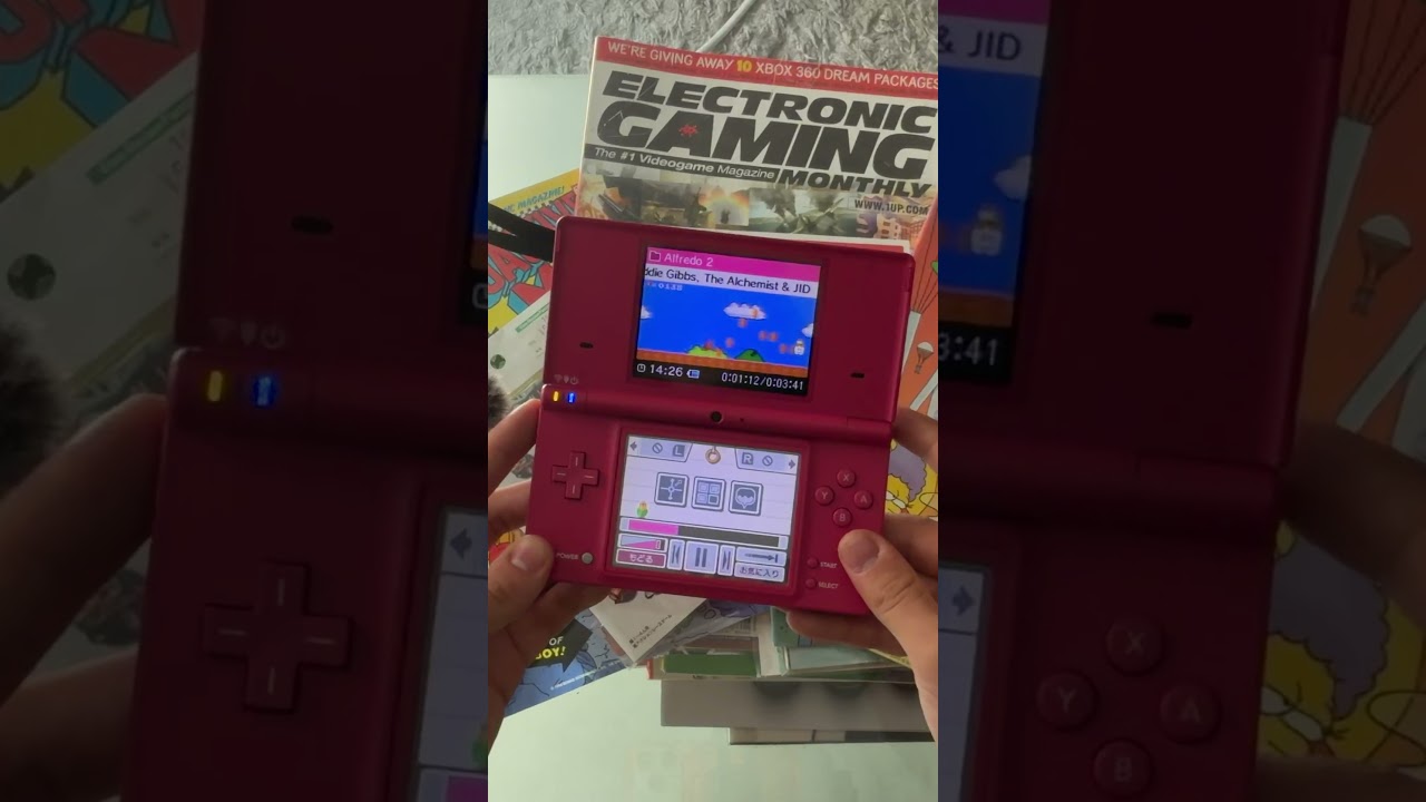 Listening to music on the DSi Sound App 💿 #fypシ #nintendo #music