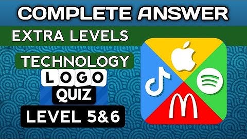 Logo Quiz 2023, EXTRA LEVELS, TECHNOLOGY lvl 5&6.  complete answer. @brainitquizzes  #logoquiz