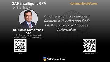 Automate your procurement function with Ariba and SAP Intelligent Robotic Process Automation