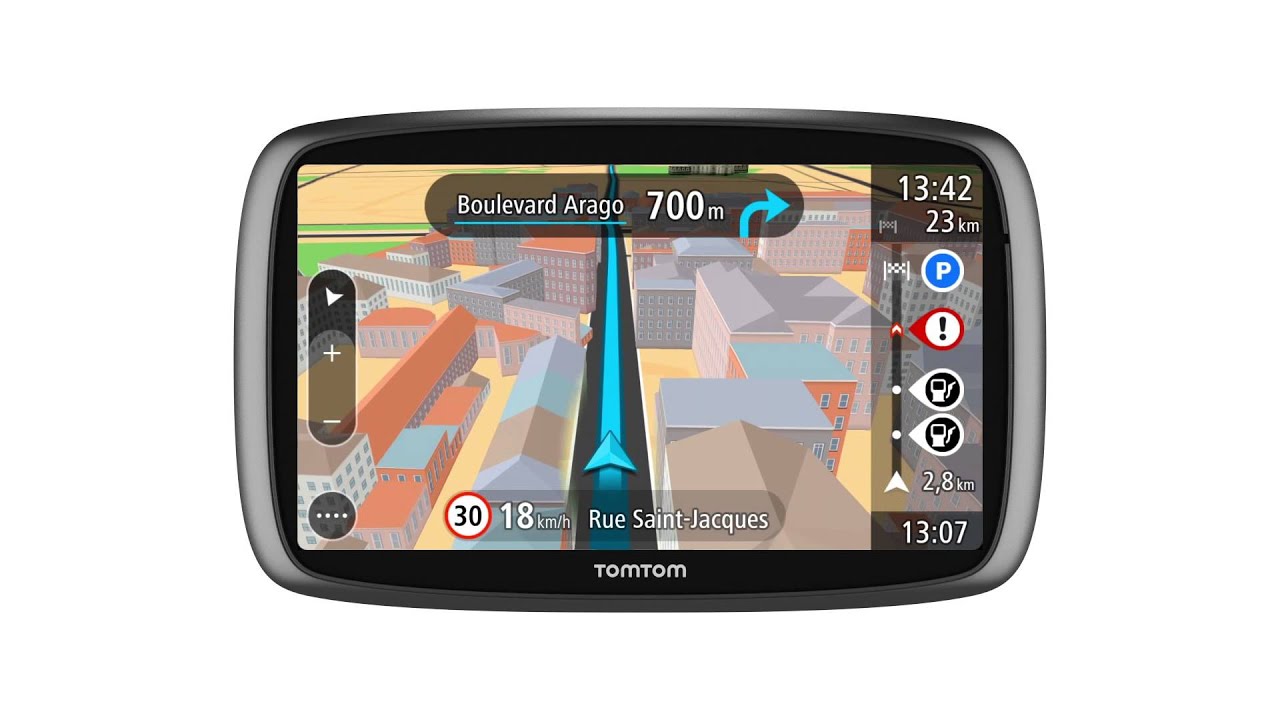 TomTom GO : Conduite en mode guidage - YouTube