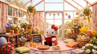 Hello Kitty 🌸 Easter Garden Greenhouse 🌸🐰 Peaceful Spring Lofi Beats for Focus, Study & Rest Net Worth