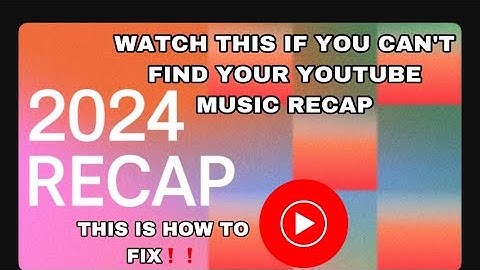 How to find your youtube music recap 2024 | how to get your youtube wrapped 2024 / how to fix
