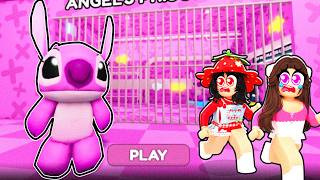 ANGEL STITCH HAPİSHANESİNDEN KAÇIŞ !! Roblox Prison Run (Obby)