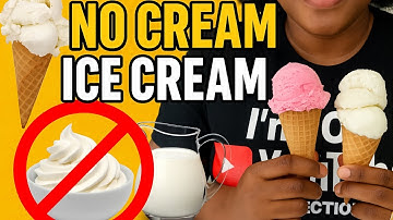 HOW TO MAKE ICE CREAM WITHOUT WHIPPED CREAM OR HEAVY CREAM.