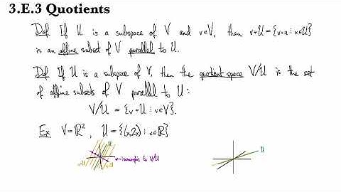 3.E.3 Quotient spaces