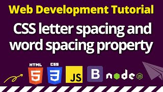 CSS letter-spacing || CSS word-spacing Properties in Hindi / Urdu || CSS Tutorial