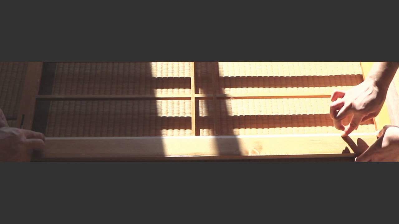 プラスチック障子紙貼り換え方法 Youtube