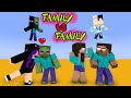 Monster School : FAMILY VS FAMILY BABY FIGHT IMPOSTOR & SIREN HEAD - Among Us - Minecraft Animation