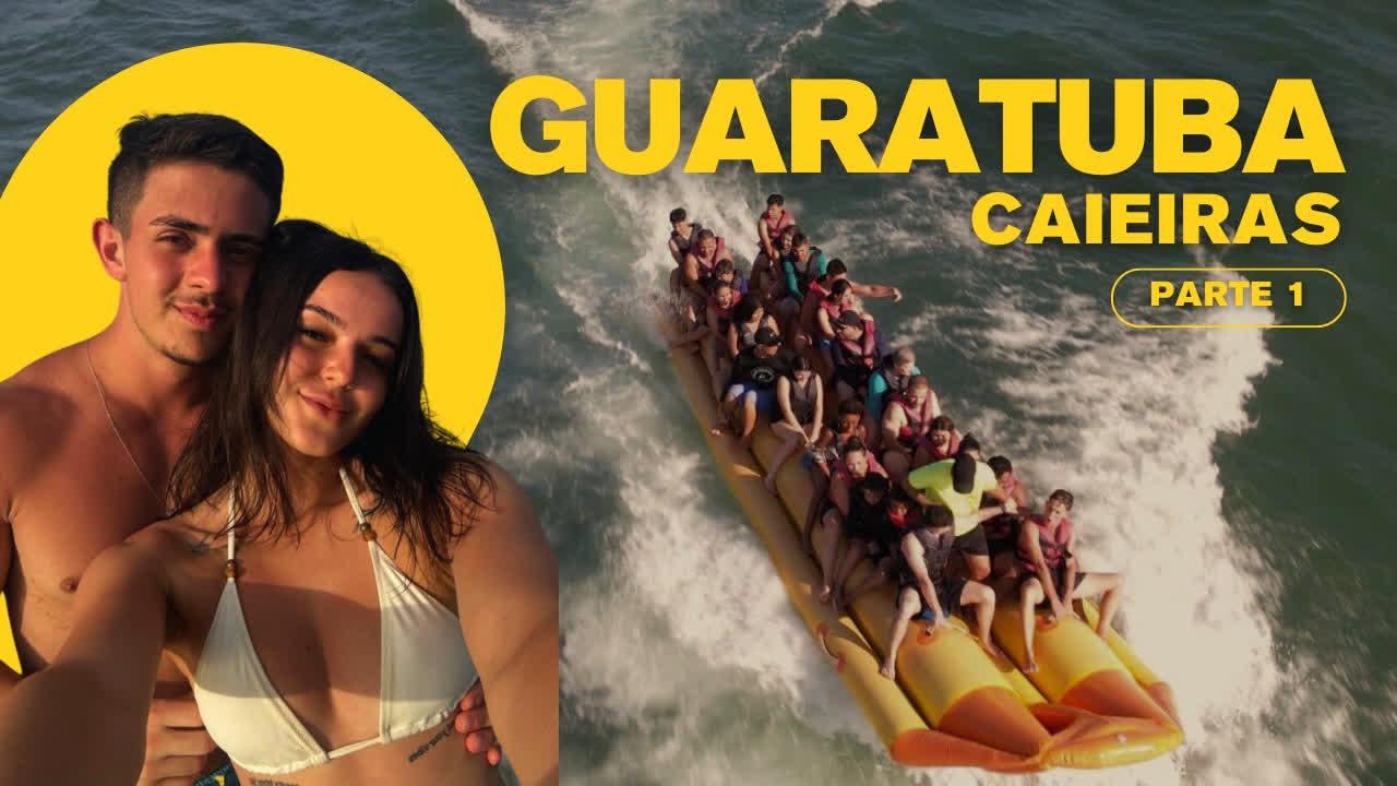 Testamos o Banana Boat juntos 🍌 | Vlog na Praia de Caieiras