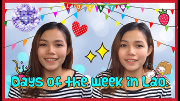 Learn Lao | How to say the days of the week in Lao. Ep.10